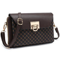 Monogram Clasp Flap Crossbody Bag Cell Phone Purse